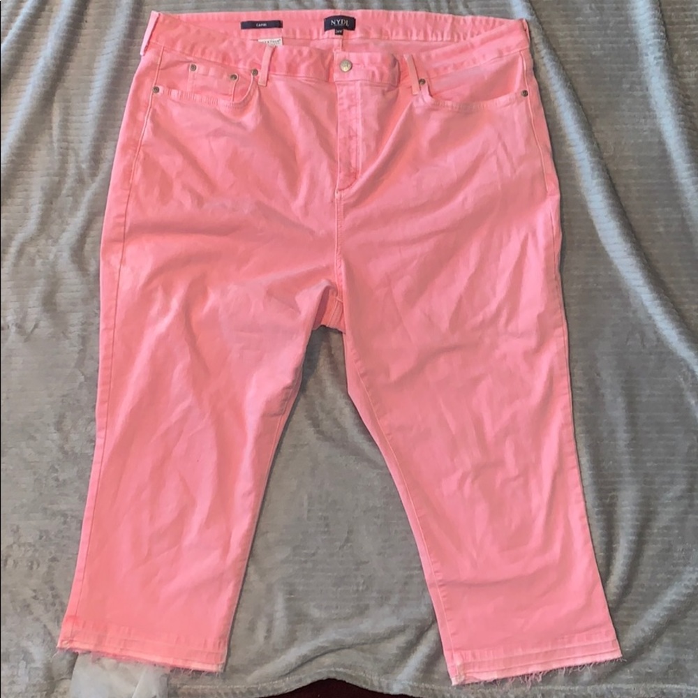 NYDJ Pink Capri Jeans